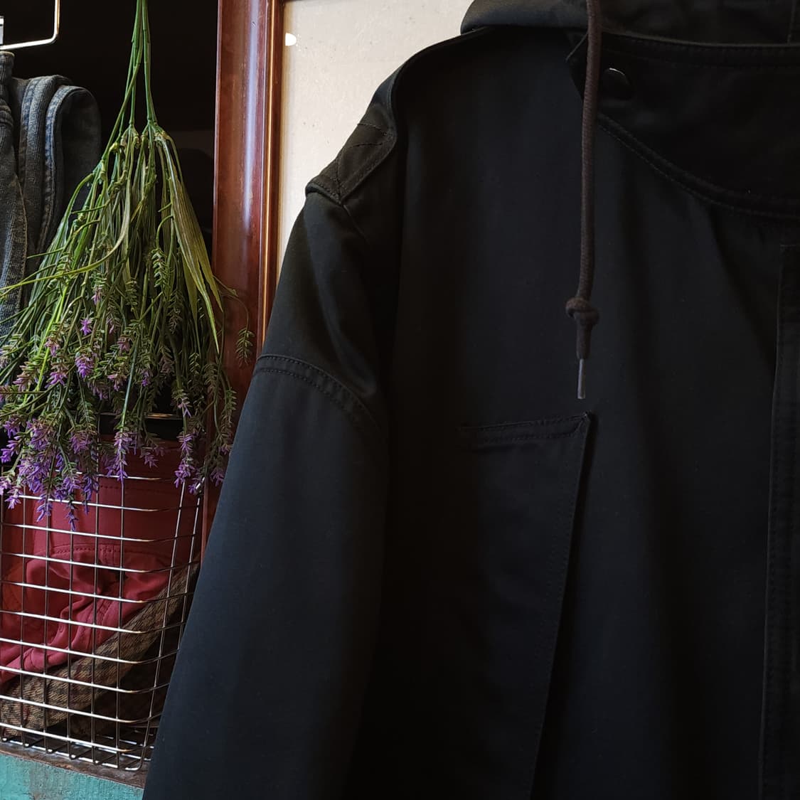 00년대 폴로 진스 컴퍼니 초고밀도 원단 미공군 B-9 밀리터리 파카 L 상품이미지4