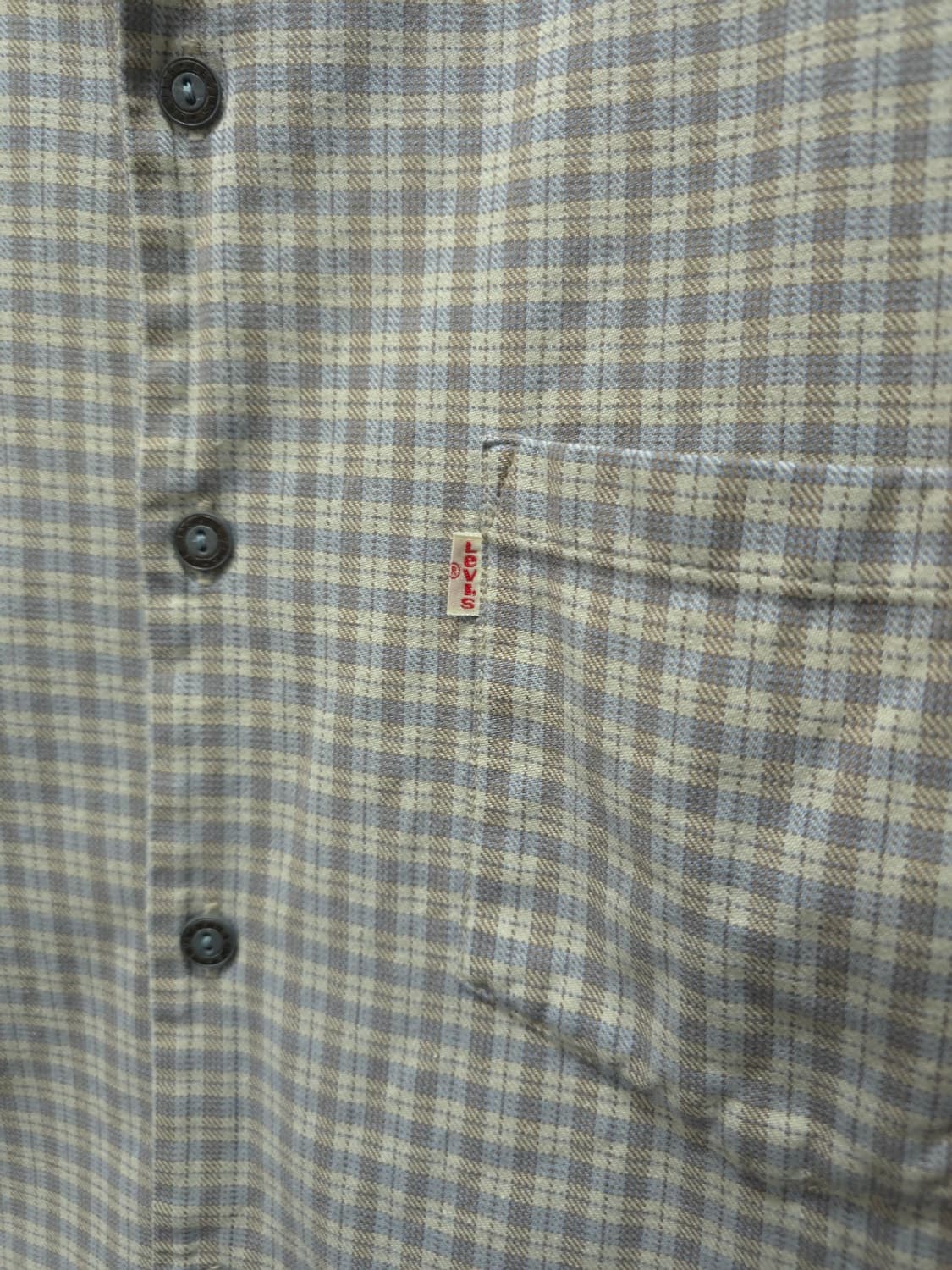 리바이스 90s 빈티지 화이트탭 체크 반팔 셔츠 (95100) 상품이미지4