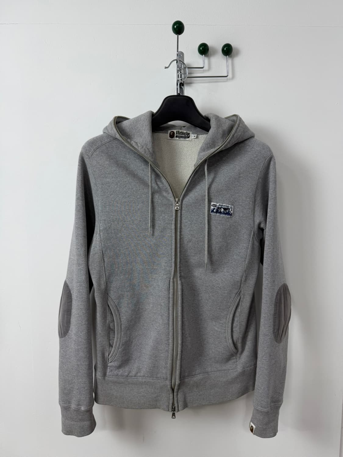 베이프 그레이 후드집업 상품이미지1