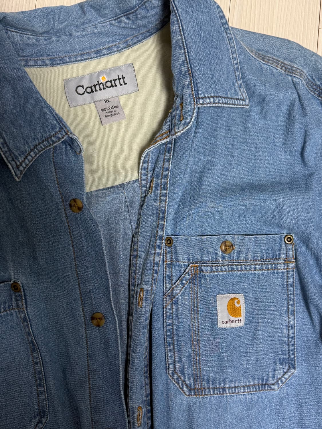 Carhartt vintage denim big shirt 상품이미지2