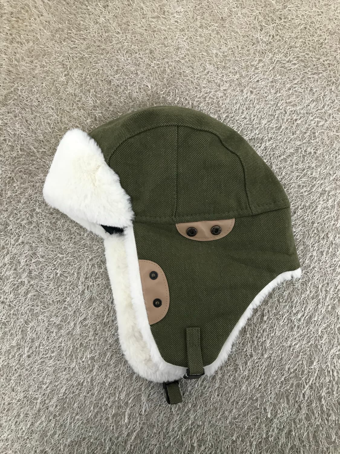 빈티지 카키 트루퍼햇 상품이미지5