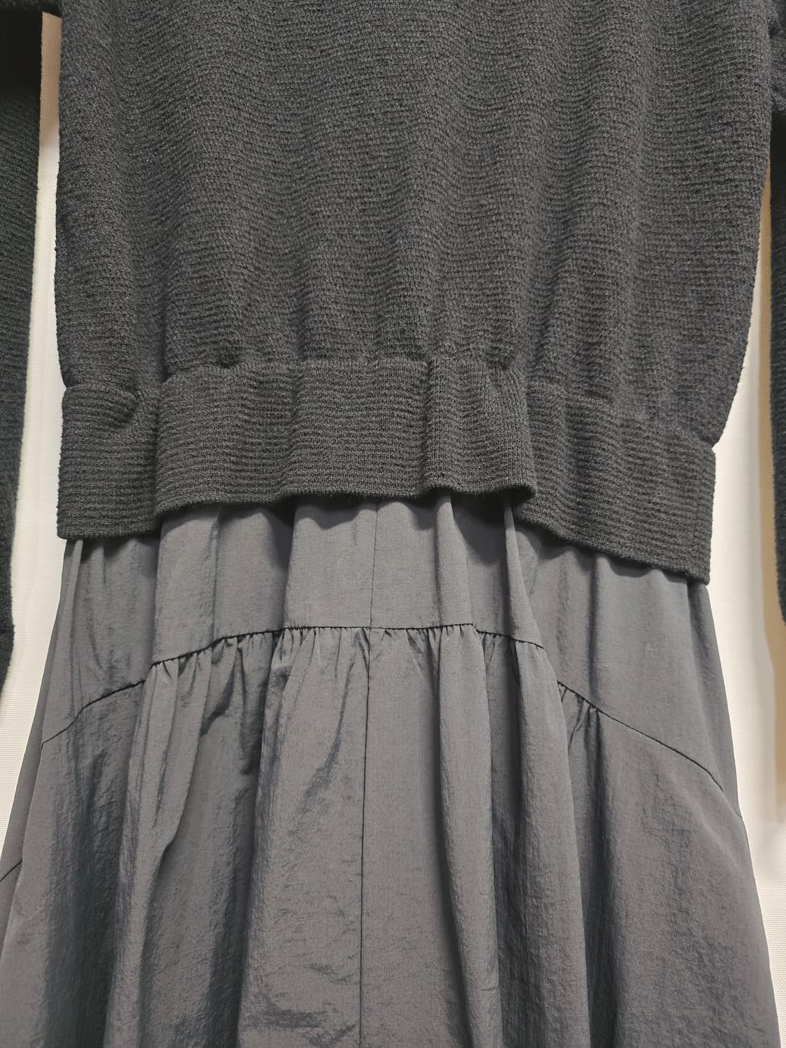 SJSJ 블랙 니트 롱 원피스 상품이미지6