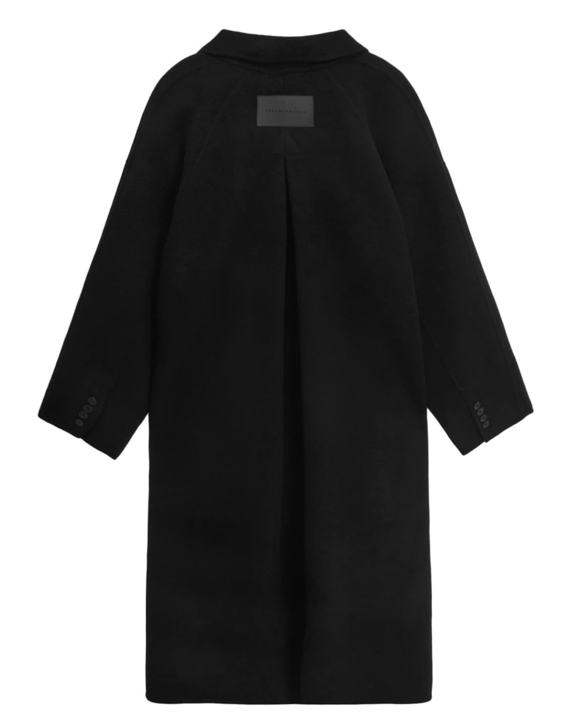 트리밍버드 핸드메이드 와이드 롱코트 블랙 상품이미지5