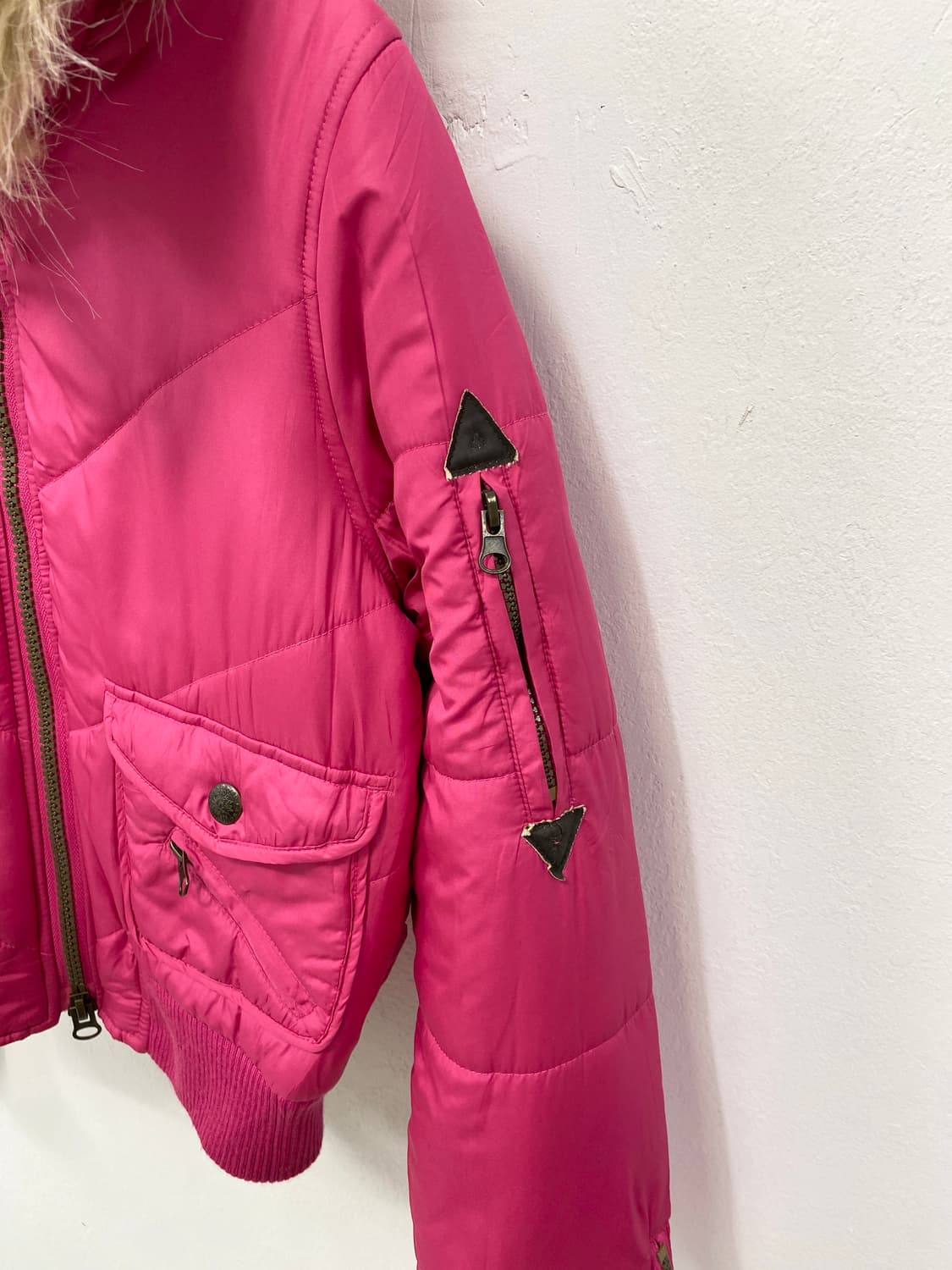 [T.T.U] 갸루 y2k 울프죠 핑크 숏 패딩 자켓 상품이미지7