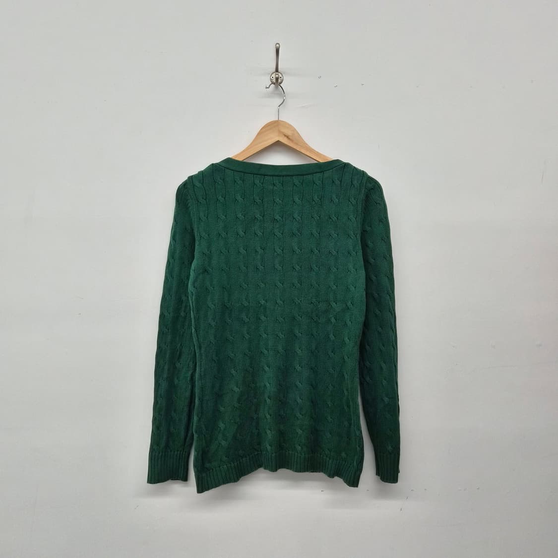 폴로 랄프로렌 버튼 디테일 케이블 니트 여성 M 상품이미지7