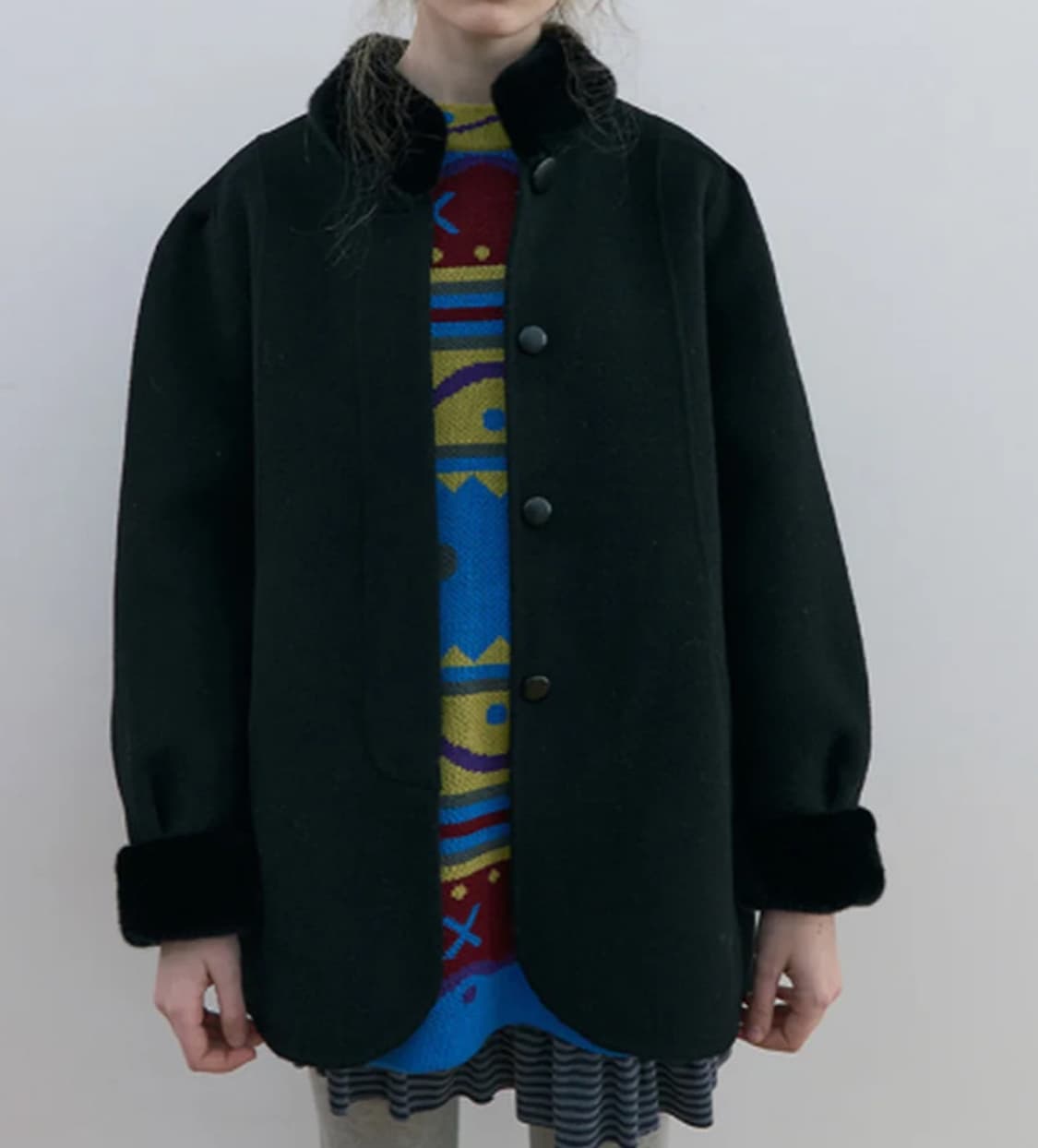 노컨텐츠 울 핸드메이드 코트 블랙 상품이미지6