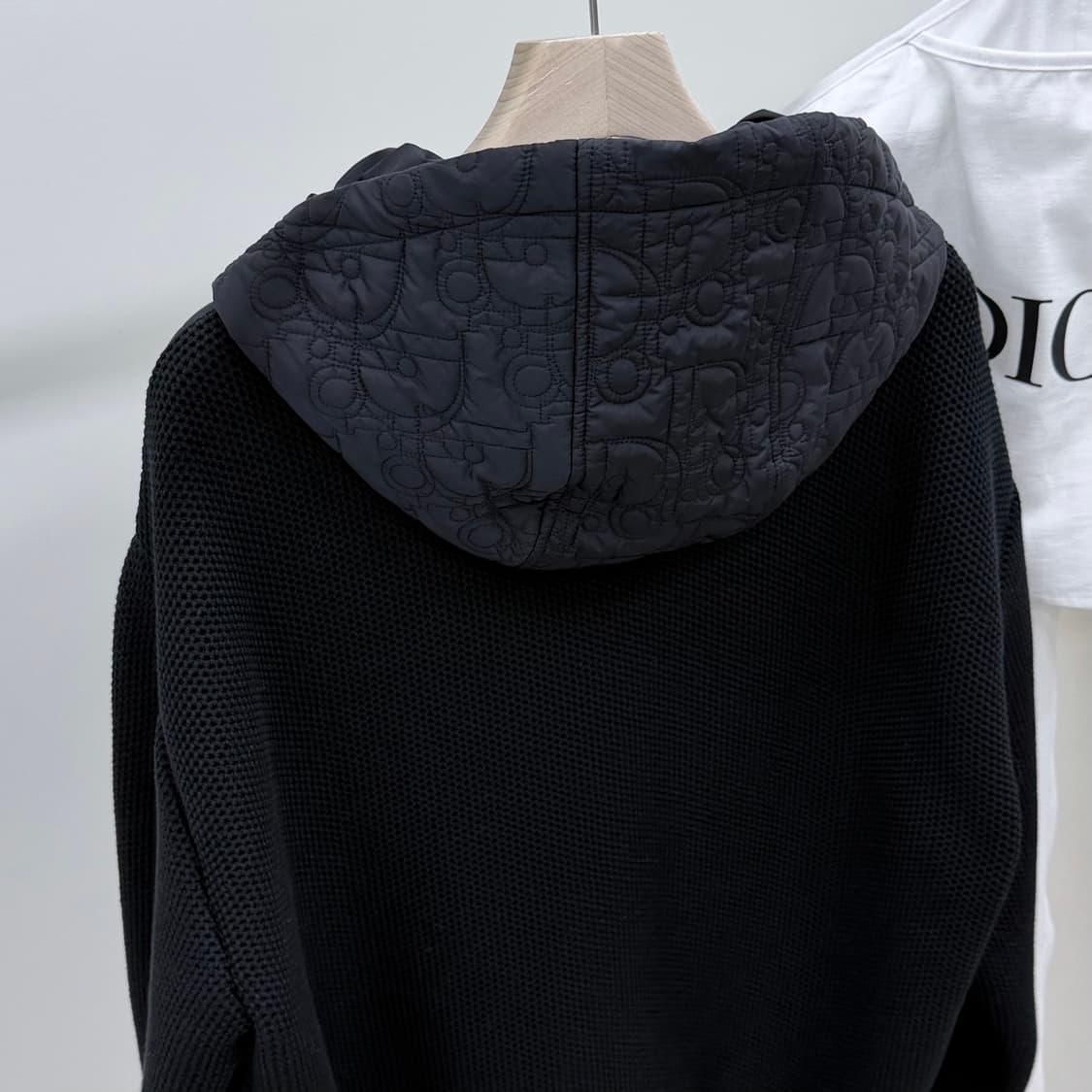 [S+급/XL] 디올 오블리크 후드 니트패딩 블루종 자켓 상품이미지5