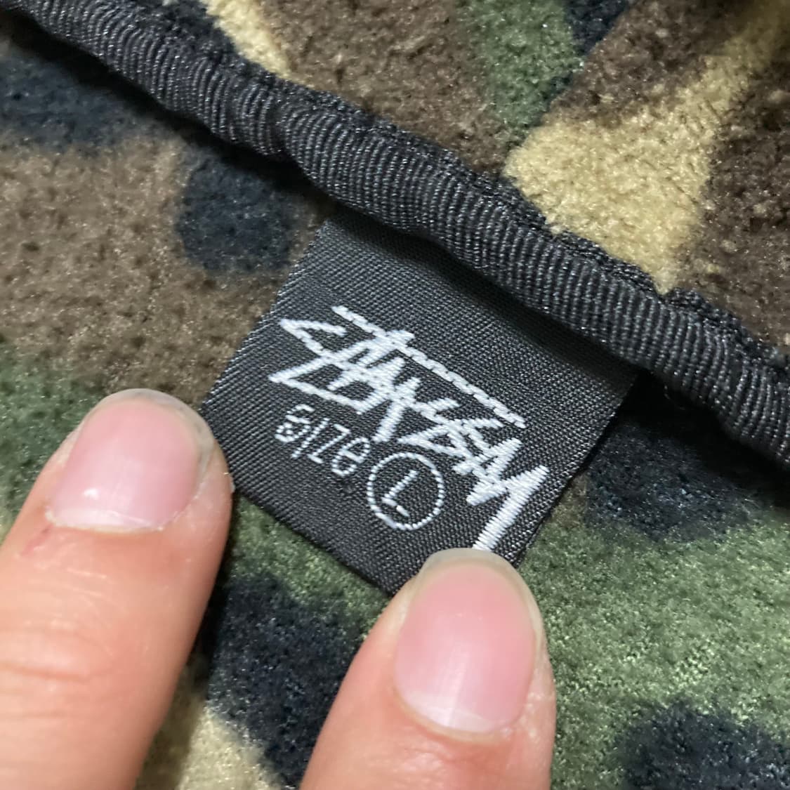 [XL] STUSSY 90’s 올드스쿨 카모 후드집업 상품이미지4