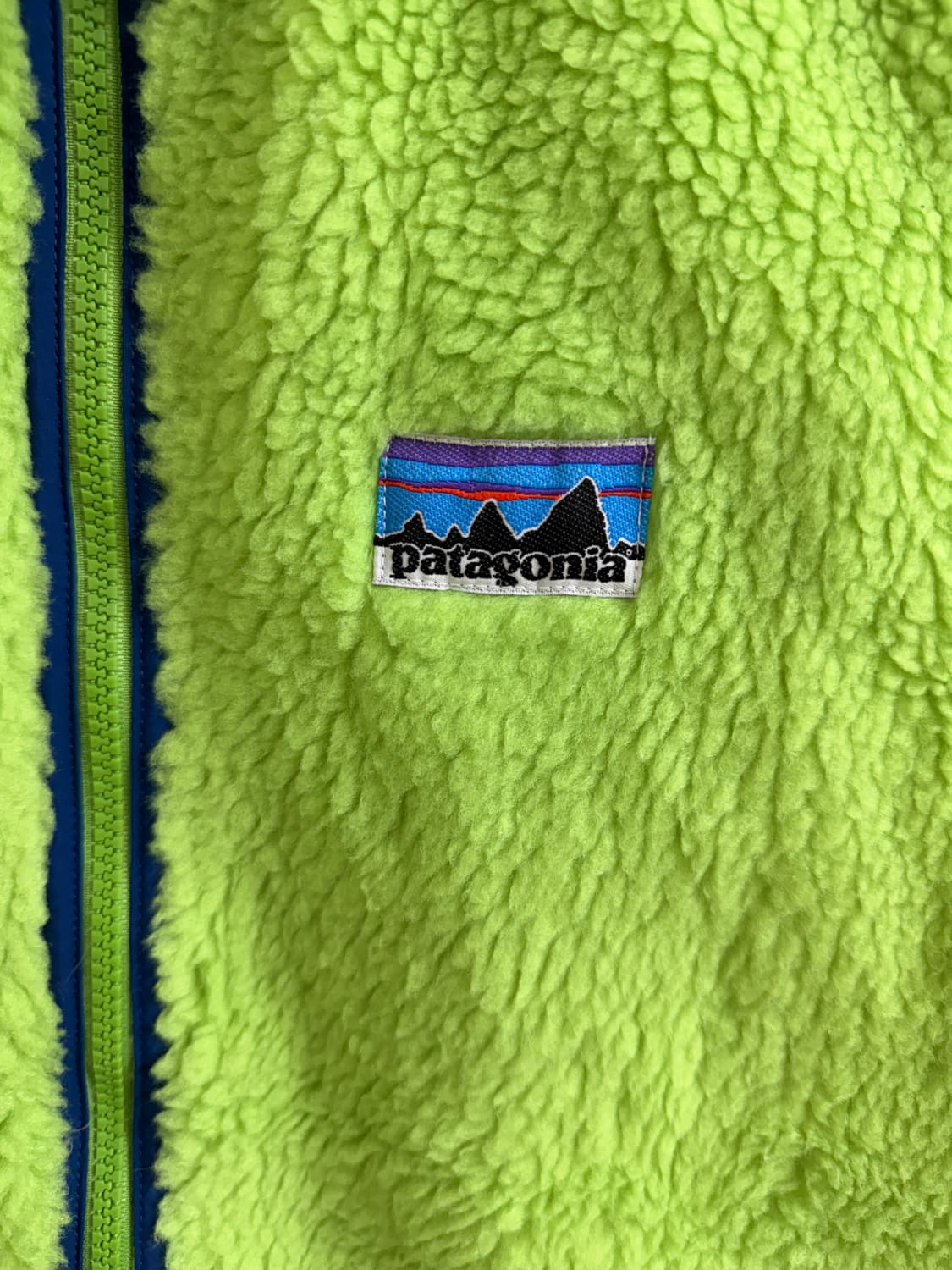 파타고니아 네온 그린 후리스 조끼 베스트 상품이미지5