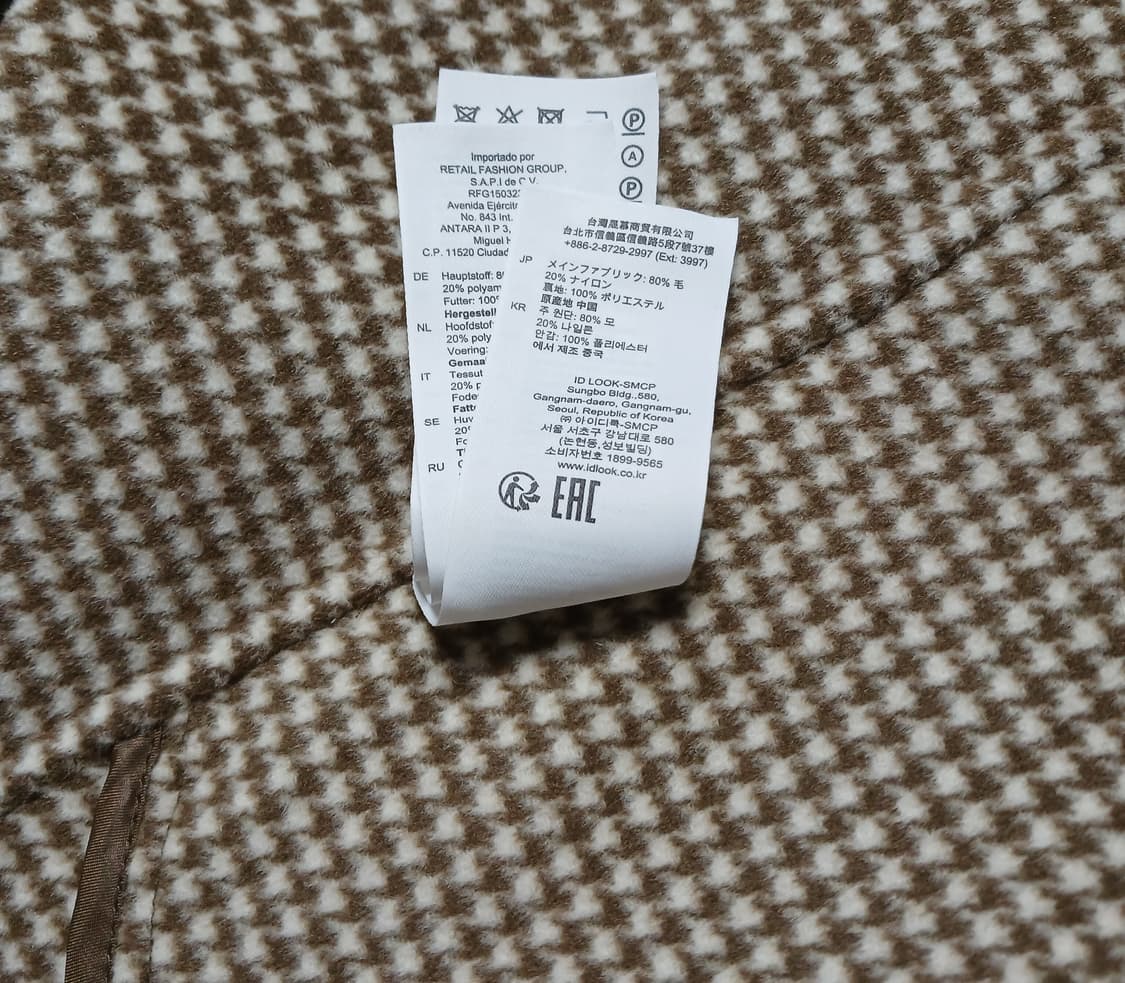 산드로 sandro 하운드투스 체크  벨트 자켓 상품이미지10