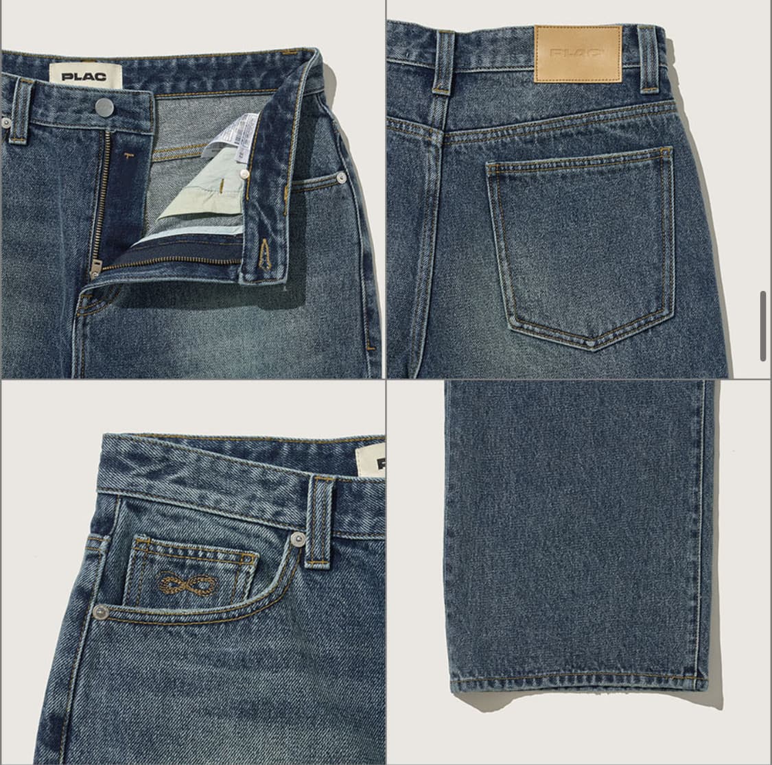 플랙PLAC 데님 M51 딥블루 상품이미지7