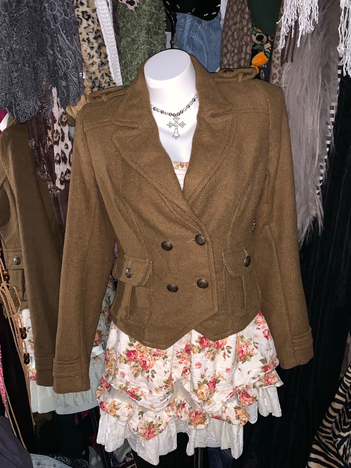 y2k 로걀 모리 브라운 코트자켓 상품이미지2