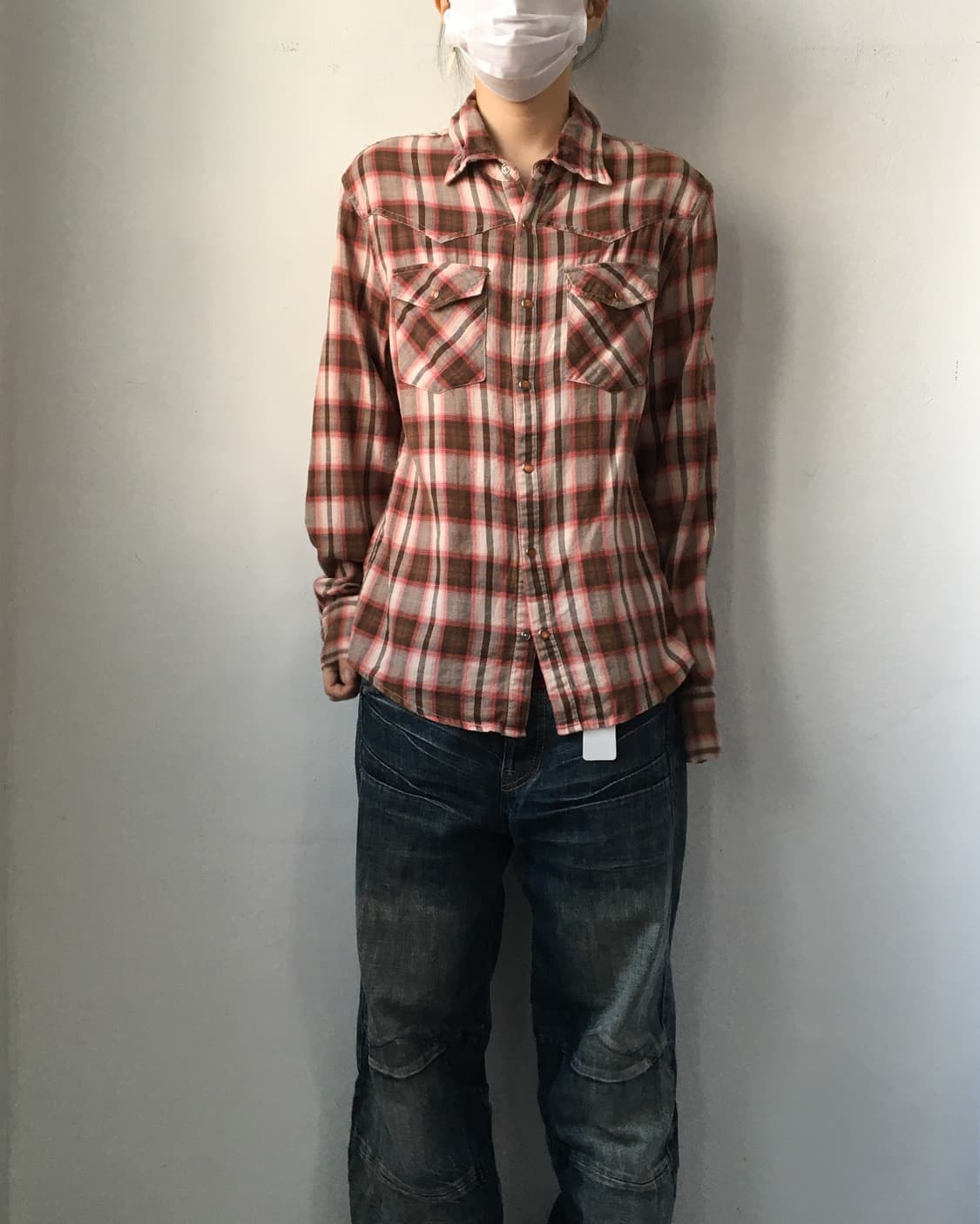 Check pattern shirt 상품이미지1