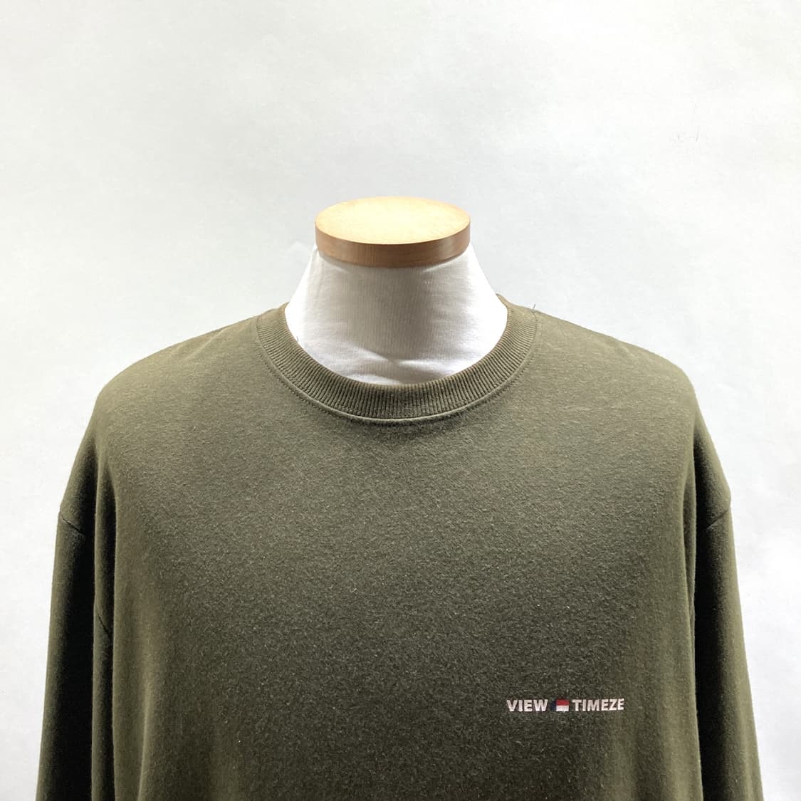 베테제 남성오버핏긴팔티셔츠 카키 2사이즈 상품이미지2