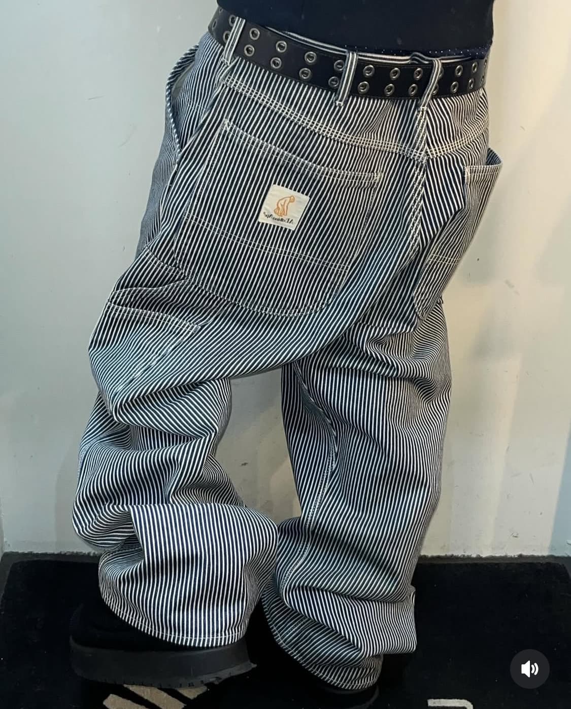 Bape Carpenter Stipe Denim Pants ⭐️Rare 상품이미지3
