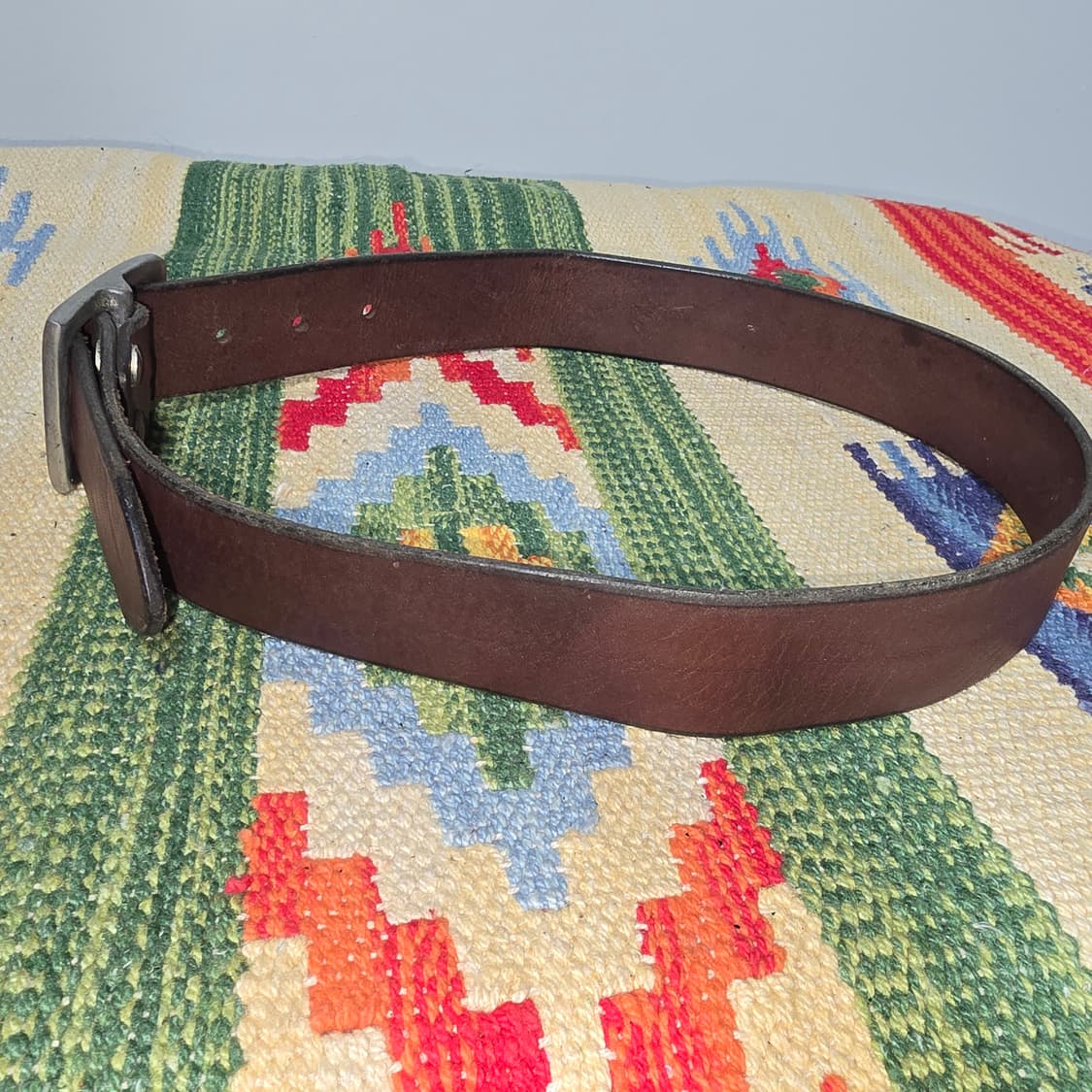 Vintage USA 카우레더 벨트 27 상품이미지2