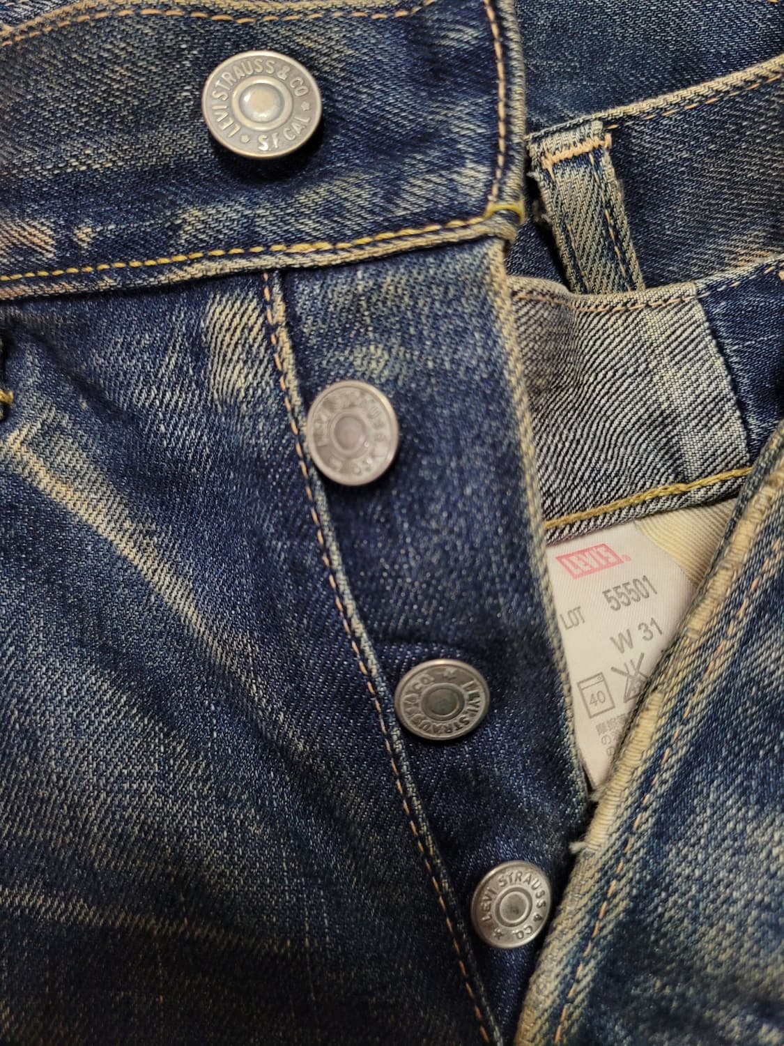Levis 리바이스 LVC 일판 55501 빅E 아카이브 셀비지 팬츠  상품이미지3