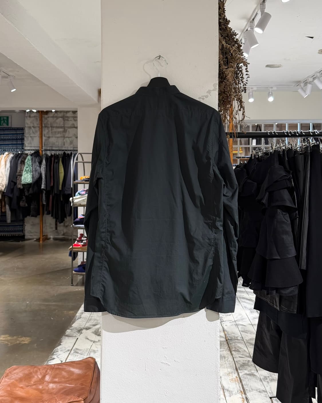 질샌더 다크그린 폴딩 카라 코튼 셔츠 상품이미지7