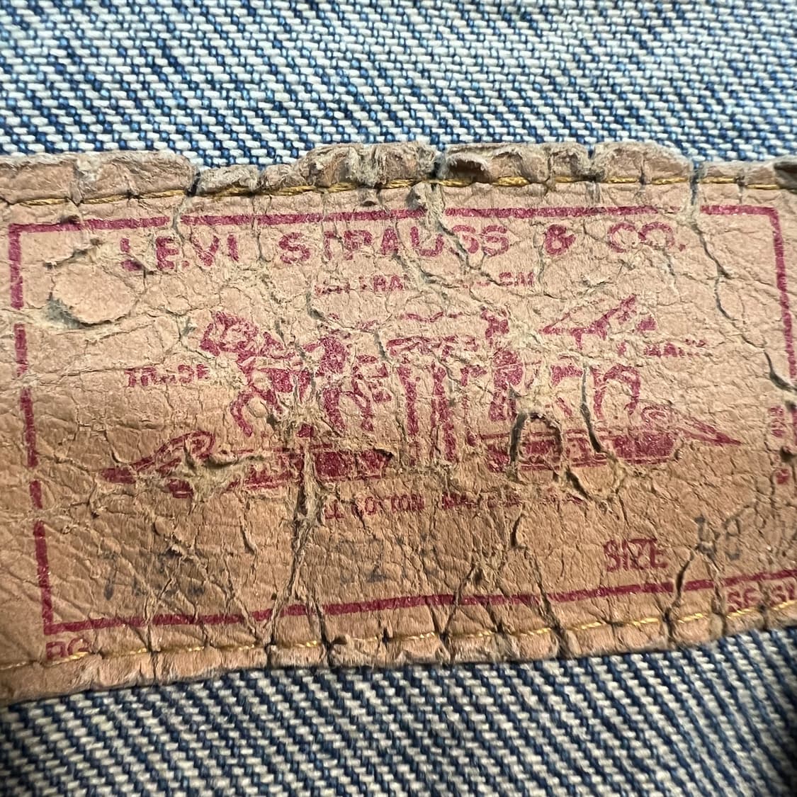 [40] LEVI's 리바이스 USA 빈티지 80's 데님 트러커 자켓 상품이미지6