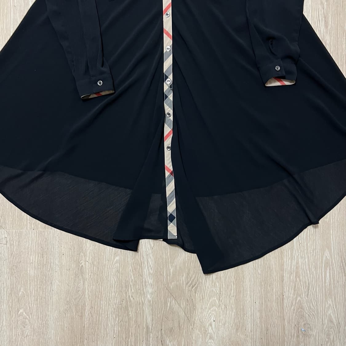버버리 브릿 여성 노바체크 셔츠 원피스 S/90  상품이미지3