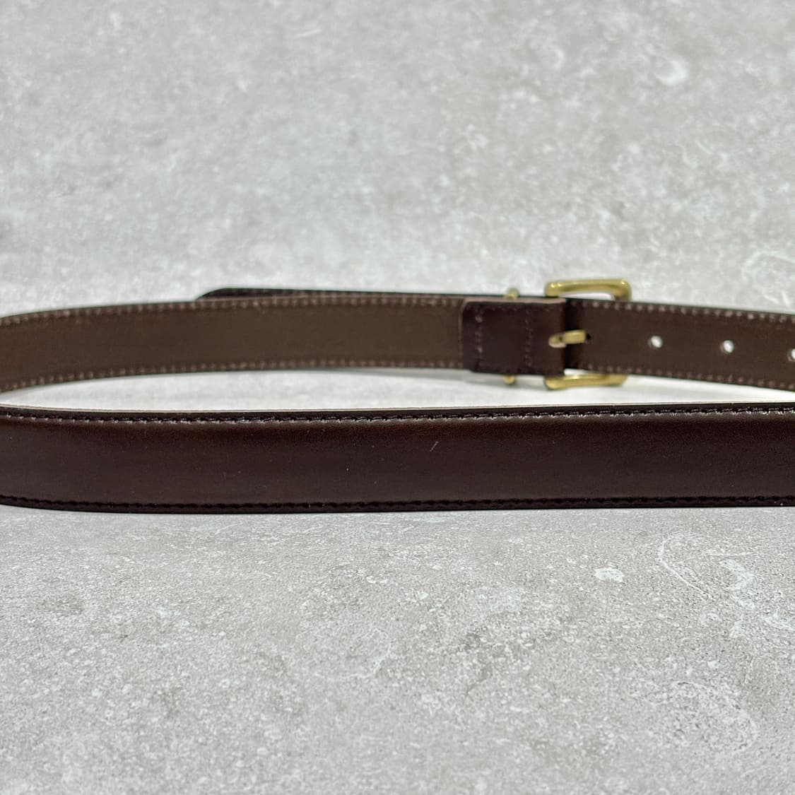 Oribell 새틴 골드 버클 이탈리아 소가죽 베이직 벨트 상품이미지6