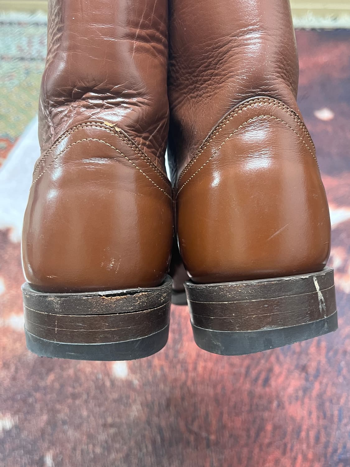 [250] 저스틴 Justin 브라운 웨스턴 페코스 부츠 상품이미지4