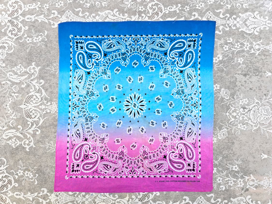 90s 페이즐리 반다나 (made in usa) 상품이미지1