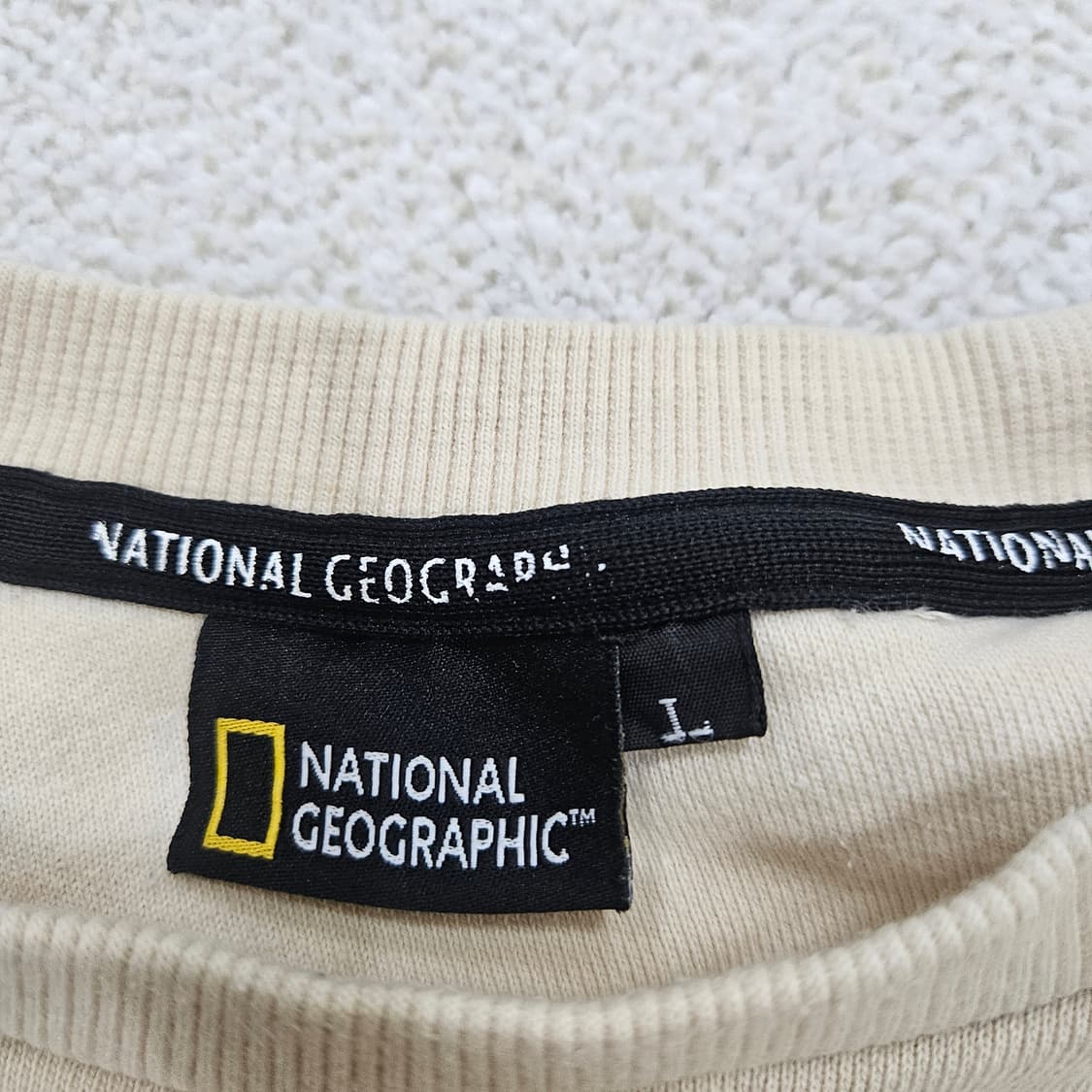 L 네셔널지오그래픽 로고 맨투맨 0316D 상품이미지2