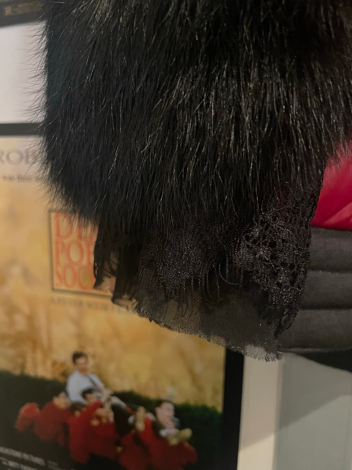 VTG velvet 70 퍼 소매 구스패딩 자켓 상품이미지4