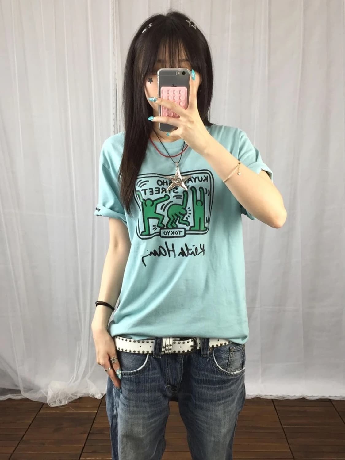 Uniqlo UT Keith Haring Blue Tee 상품이미지2
