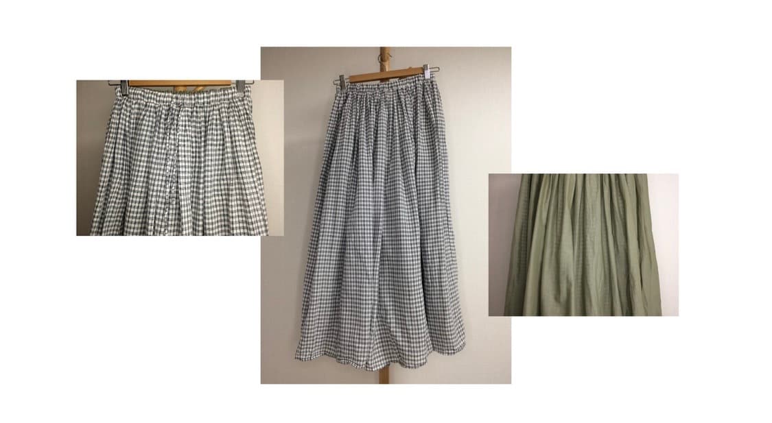 빈티지 체크 롱 스커트 상품이미지3