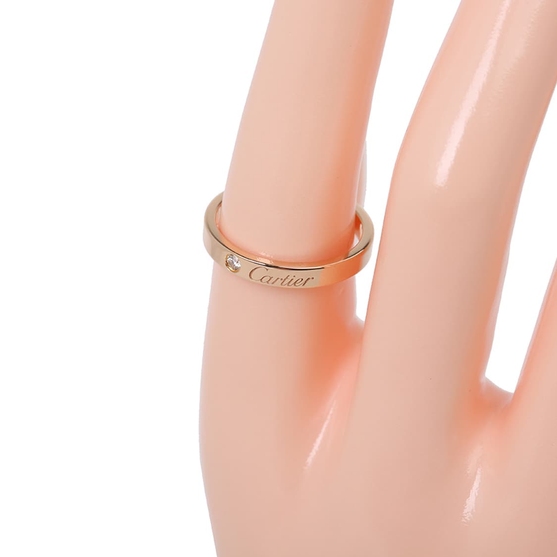 까르띠에 다이아반지 C 드 까르띠에 웨딩반지 핑크골드 56호 상품이미지5