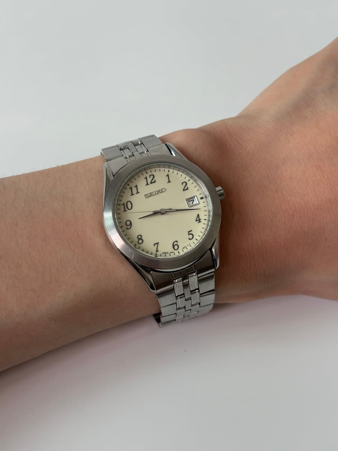 1990s Luminous Dial Silver Quartz 상품이미지9