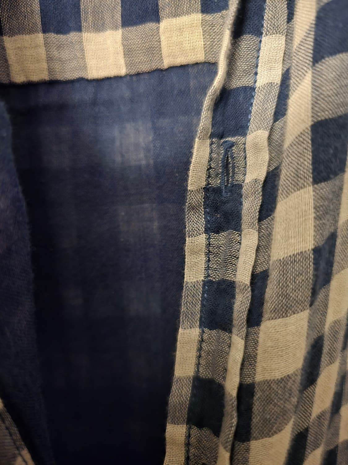 디젤 diesel 체크 네이비셔츠 s사이즈입니다. 상품이미지2