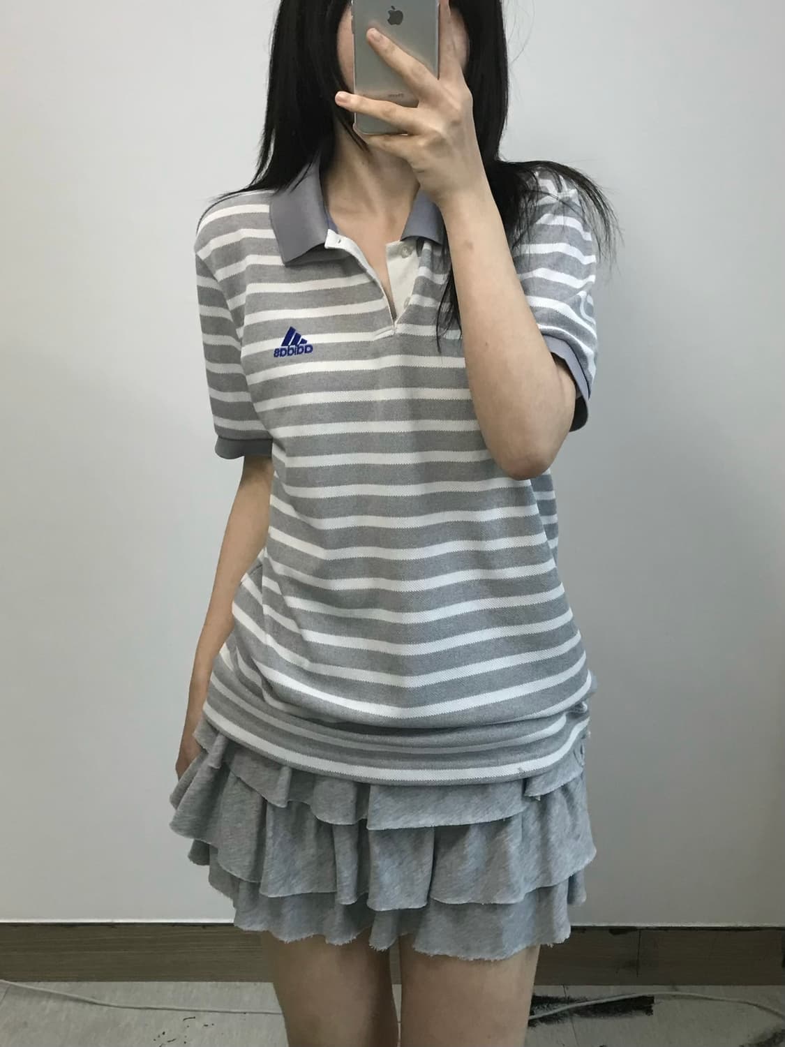 아디다스 스트라이프 PK 반팔 티셔츠 상품이미지1