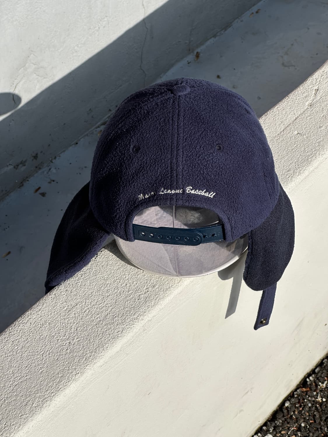 [F] MLB 엠엘비 뉴욕 양키스 네이비 플리스 트래퍼 볼캡 모자 상품이미지4