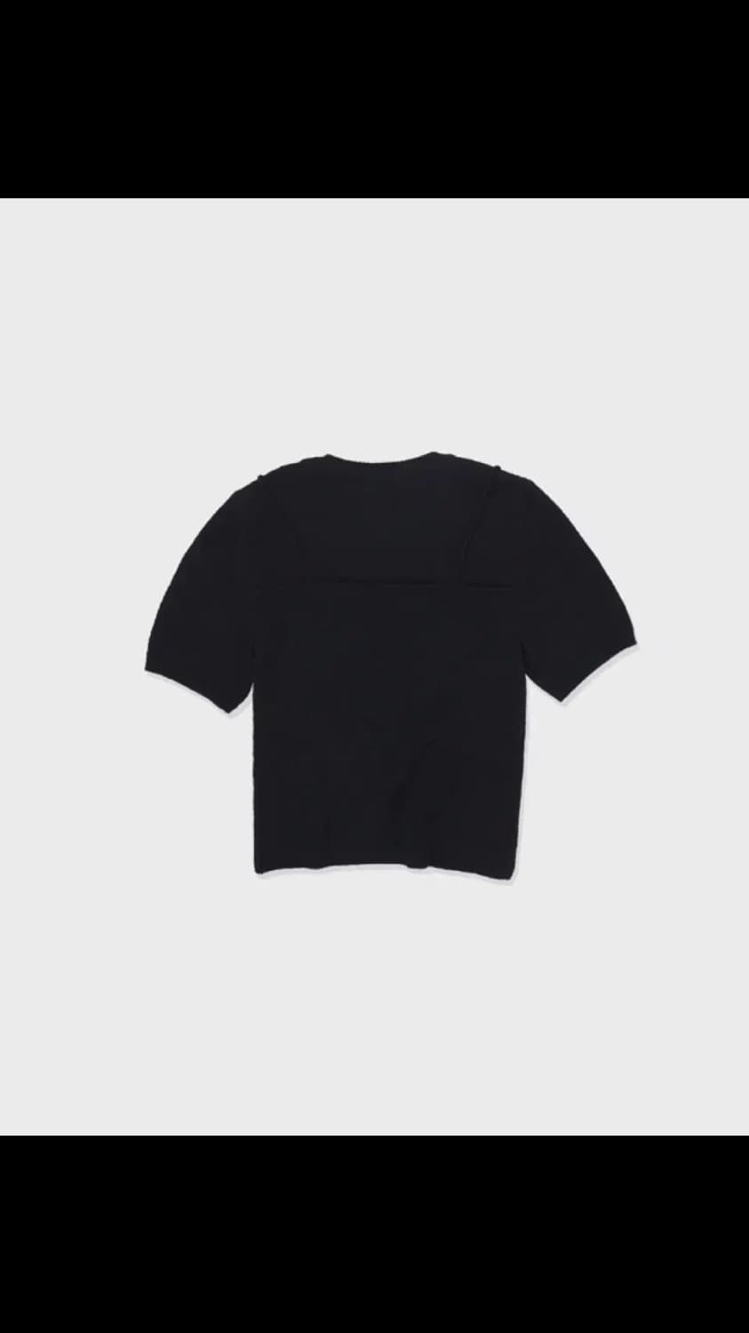 로우클래식 니트 RIBBED SHORT SLEEVE SWEATER 상품이미지4