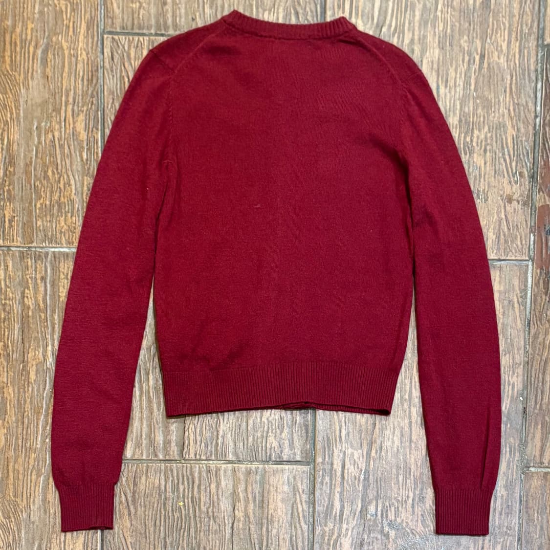 [HI] Polo 폴로 코튼 가디건 레드 상품이미지5