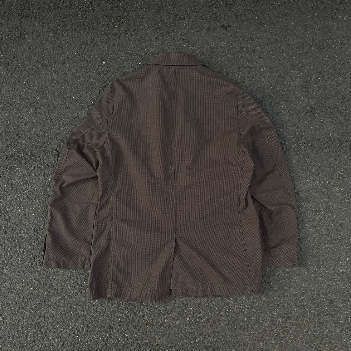 00s CP 씨피컴퍼니 아카이브 올드스쿨 브라운 체크 블레이저 자켓 L 상품이미지4
