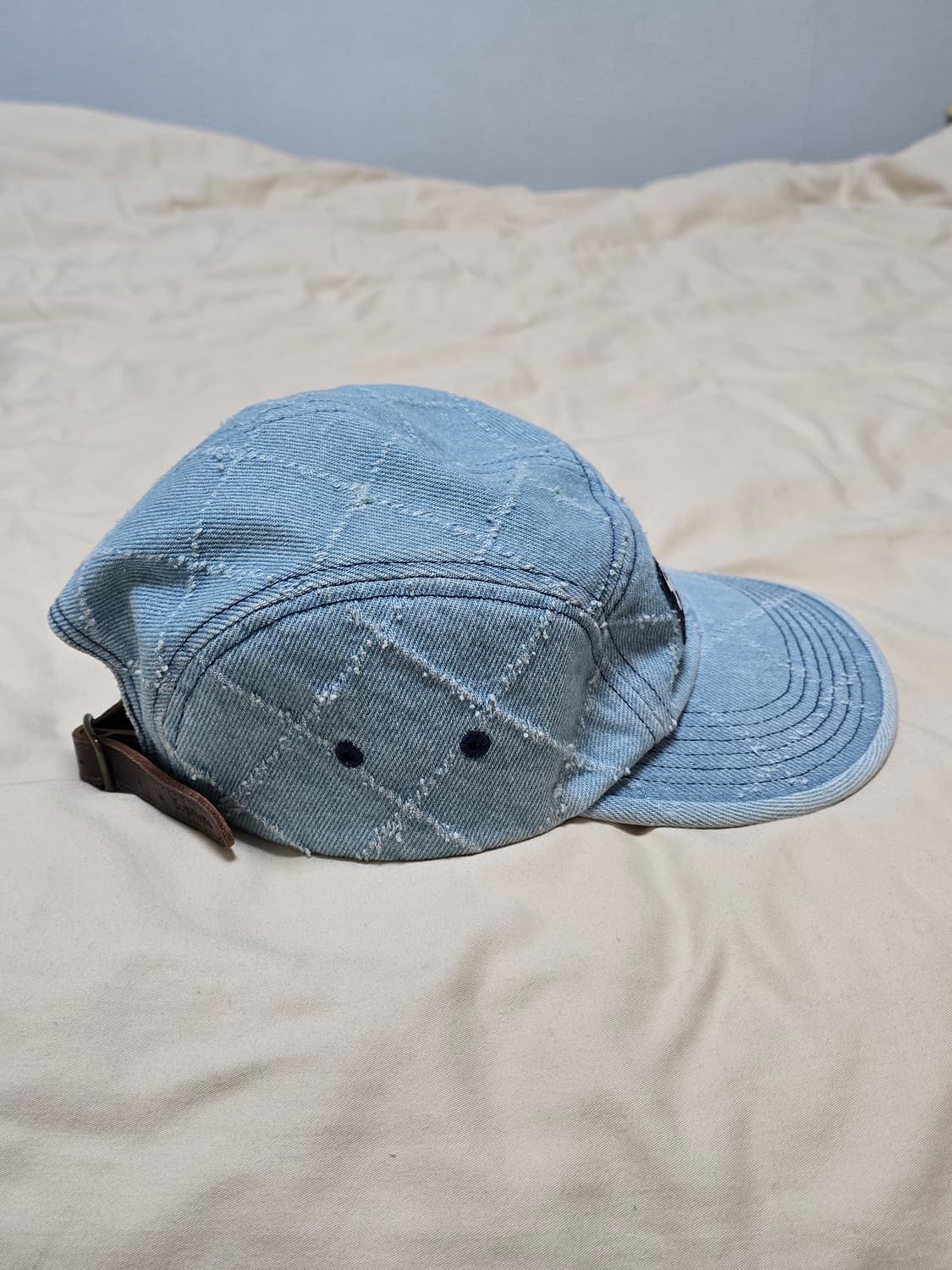 슈프림 펀치드 데님 캠프캡 워시드 인디고 상품이미지4