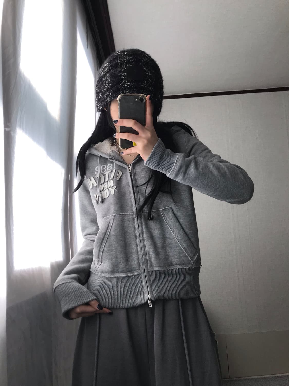 아베크롬비 그레이 퍼후드집업 상품이미지3