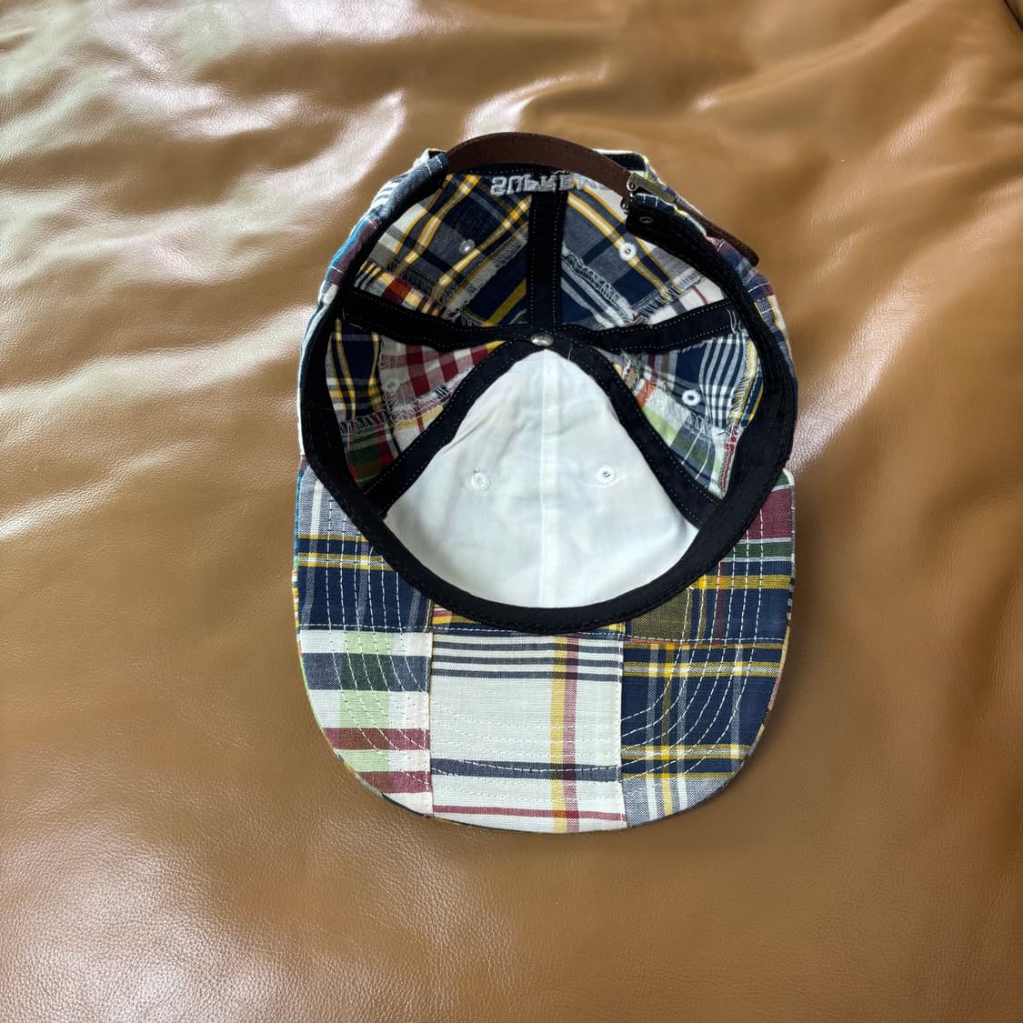 Supreme 슈프림 마드라스 체크 S로고 6패널 볼캡 모자 상품이미지6