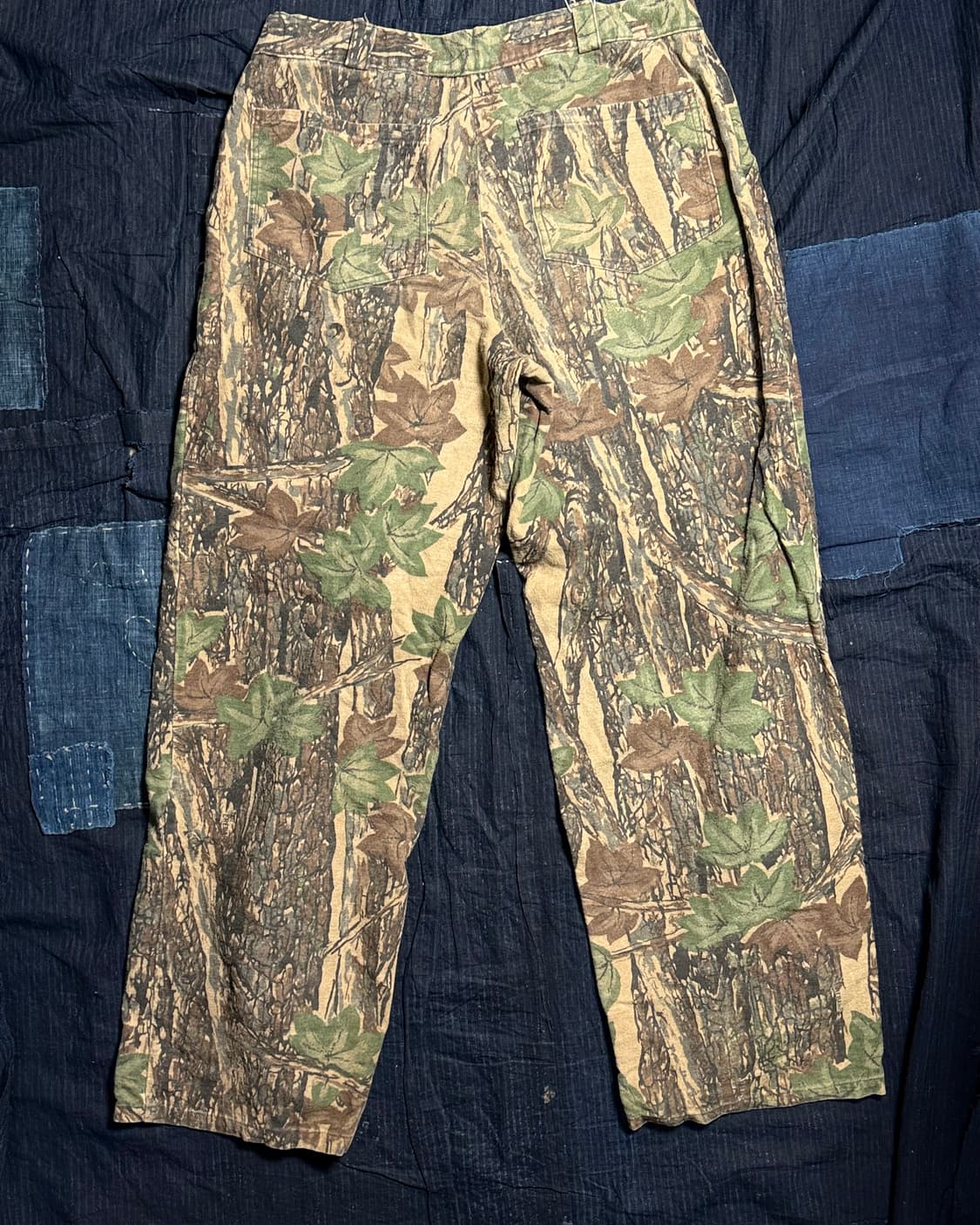 90‘s 빈티지 트리 바크(나무껍질) 패턴 헌팅 팬츠 34 상품이미지6