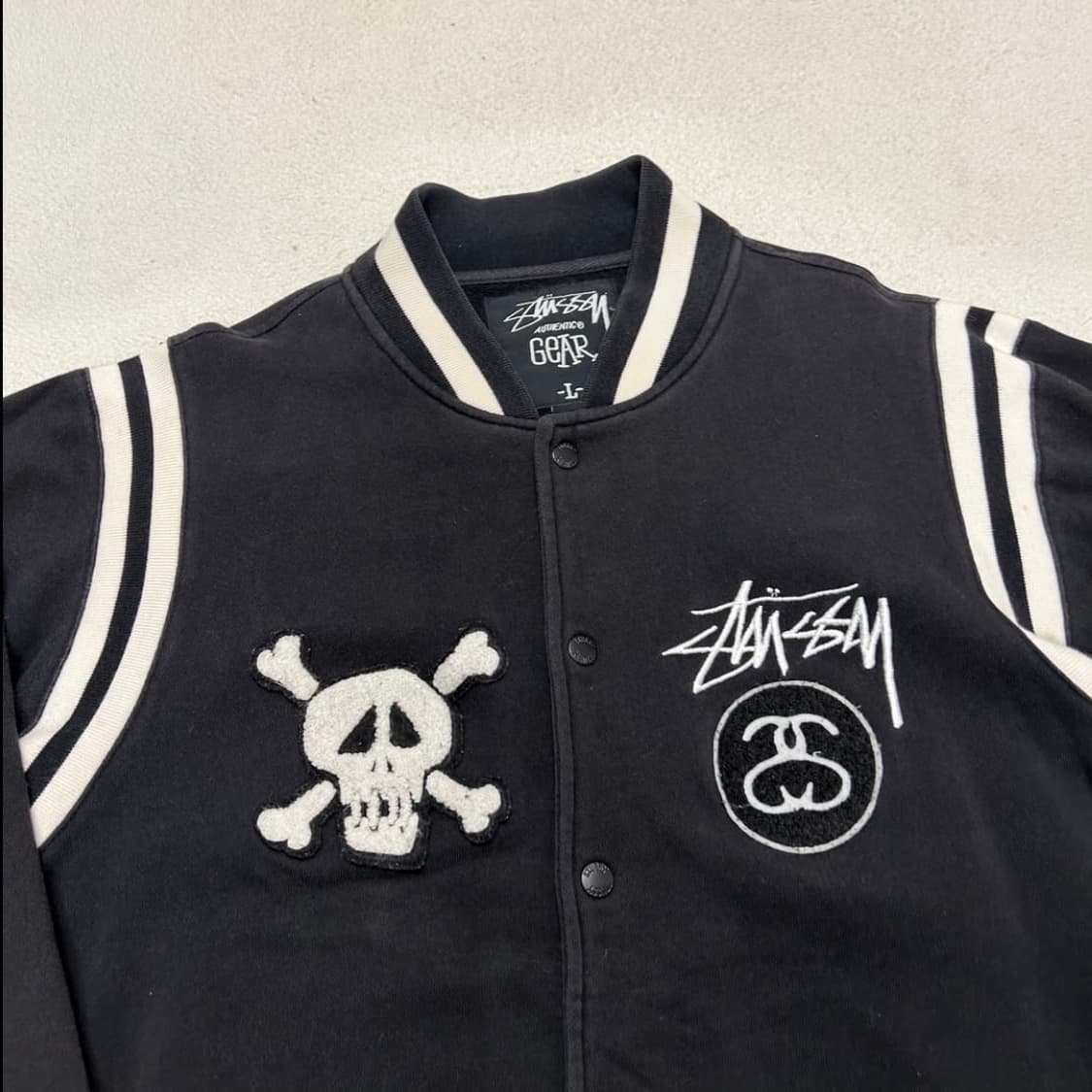 스투시 기어 스컬 바시티자켓 상품이미지3