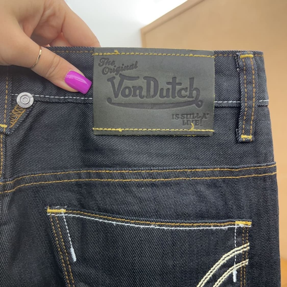 본 더치 올드스쿨 스트릿 키치 Y2K 데님 팬츠 30인치 C06836 상품이미지5