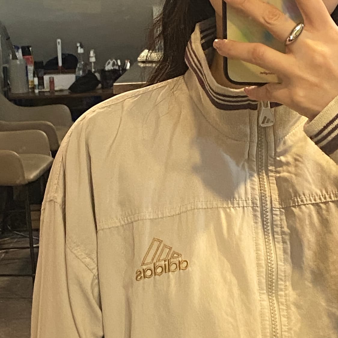 [NO.9] Adidas 베이지 바람막이 상품이미지3