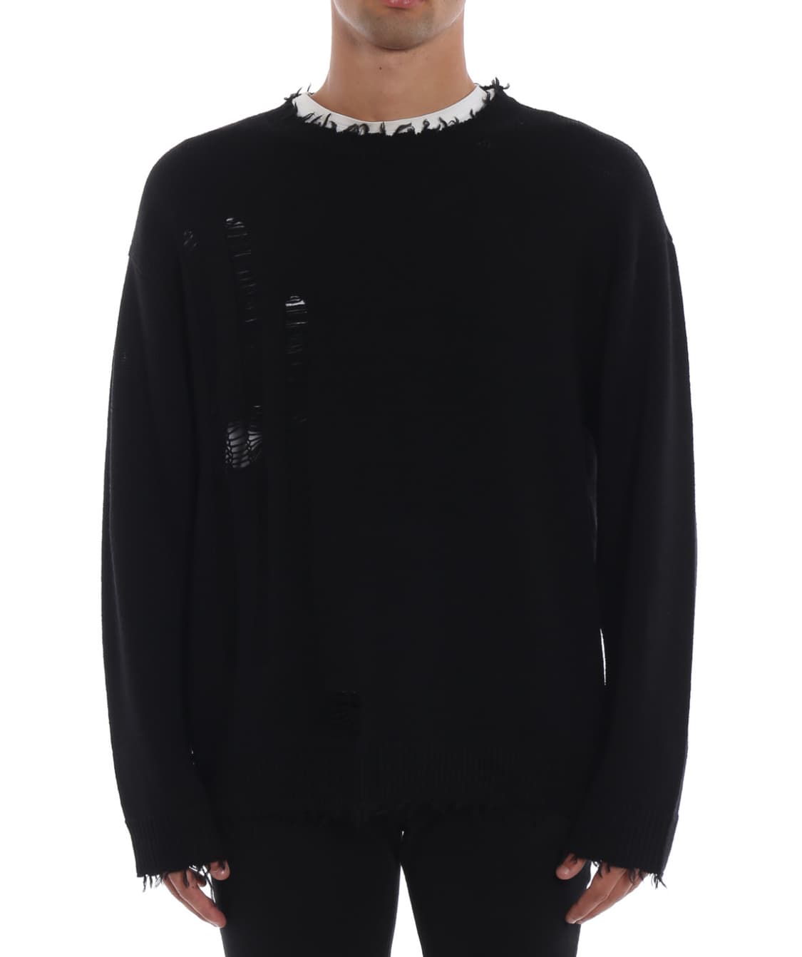 Helmut lang 헬무트랭 디스트레스 로고 스웨터 상품이미지2