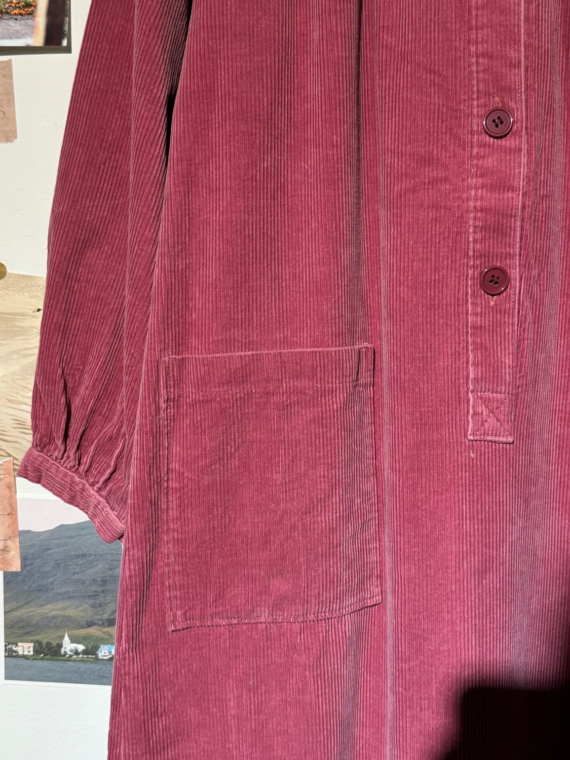 코듀로이 핑크 원피스 상품이미지5