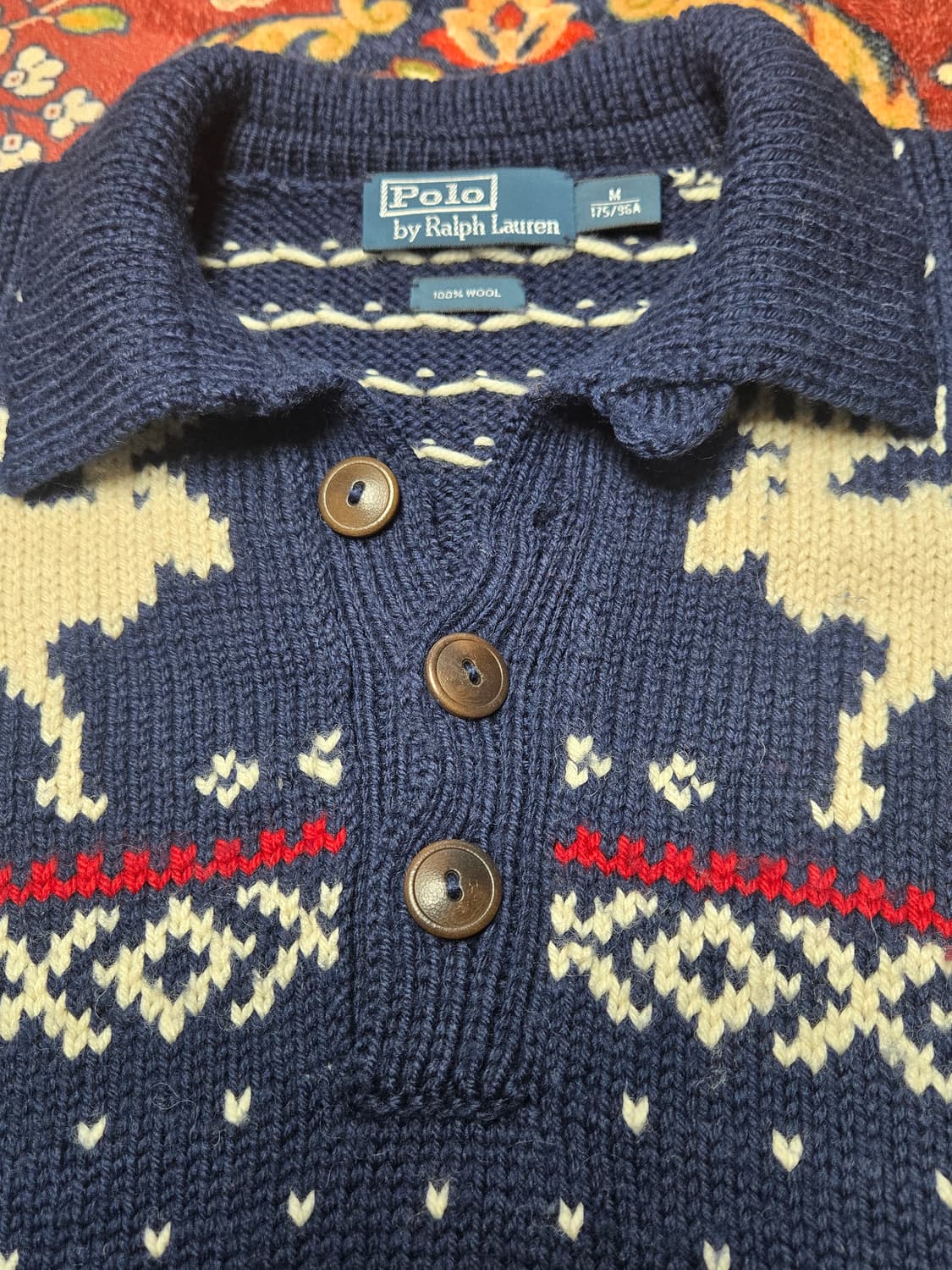 폴로 랄프로렌 무스(Moose) 헨리넥 울 니트.M 상품이미지4