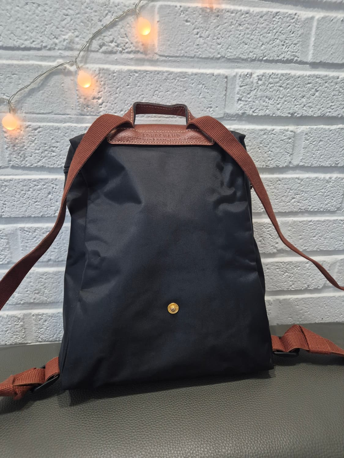 롱샴 르 플리아쥬 백팩 블랙 상품이미지2